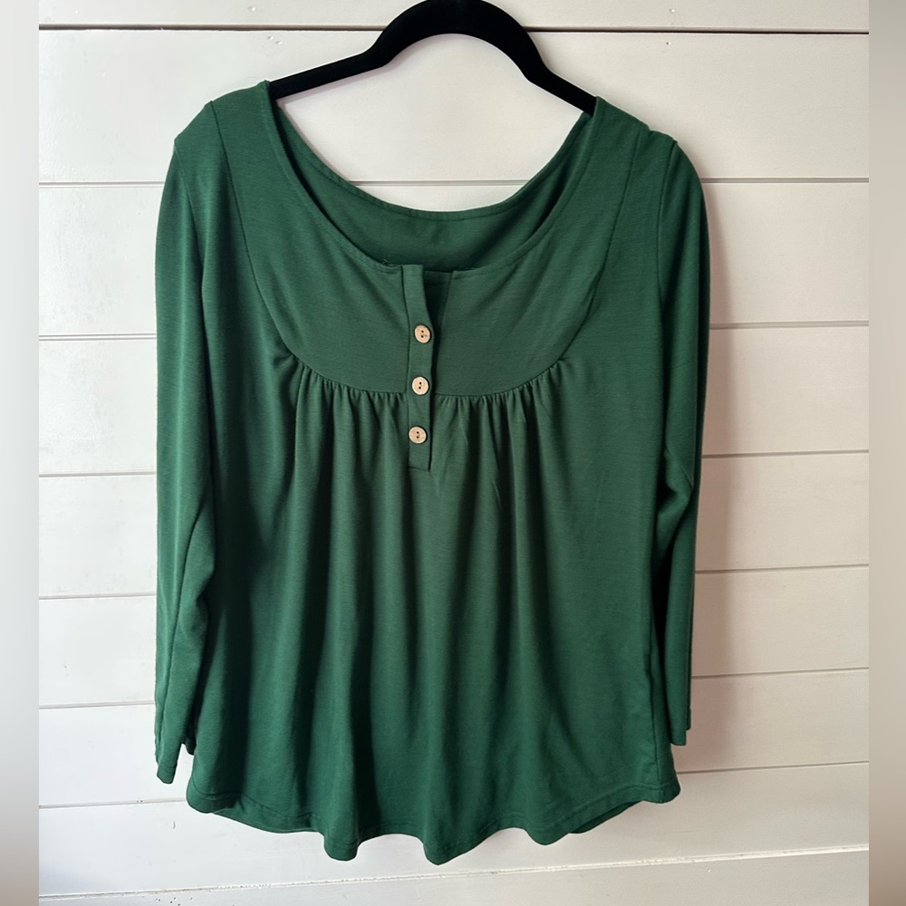 Long Sleeved Shirt Green Medium